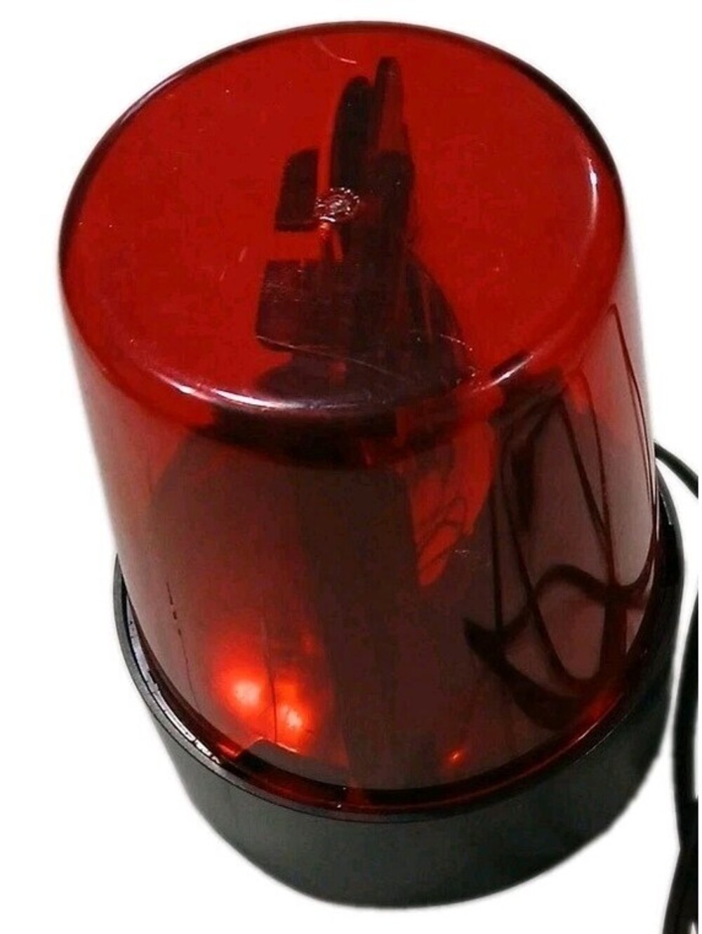 Lite F/X I731 Rotating Red Beacon Light Industrial Decor Tested Working 120V